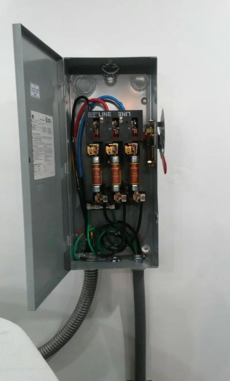 Three-phase disconnect switch installed for Electrical Wiring & Rewiring in Medford Lakes